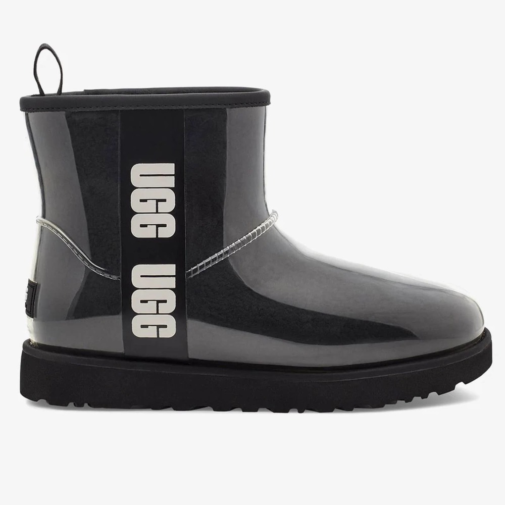 NWOT UGG Classic Clear Mini, Black, size 5